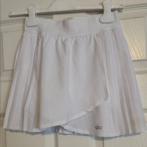 ALO Yoga White Mini Skirt